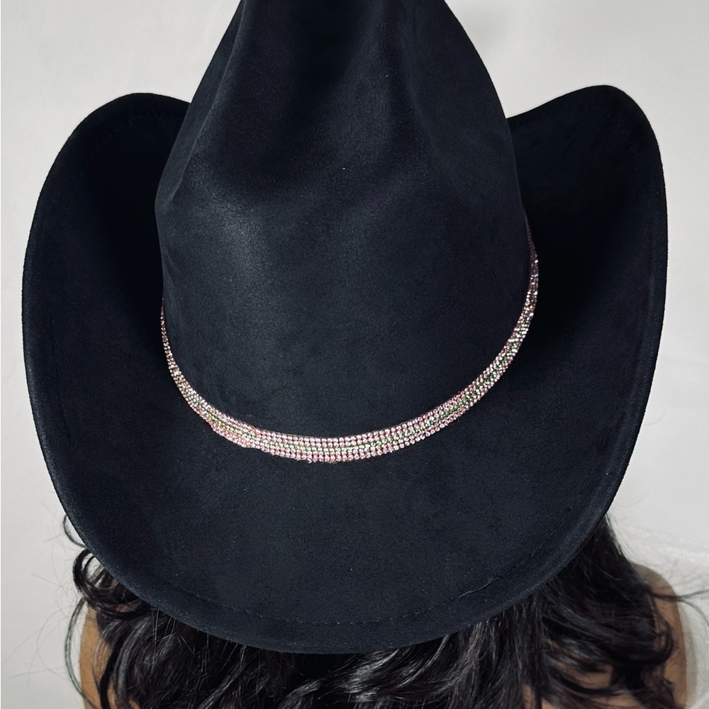 Alpha Kappa Alpha Hat | AKA Bling Cowboy Hat Pink & Green Line Dancing - Picture 6 of 6